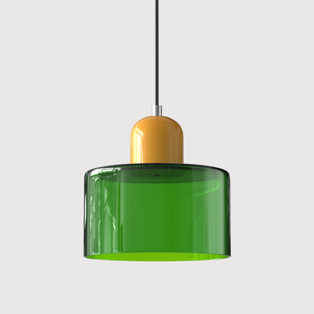 Bauhaus Glass Pendant Light | Modern Hanging Lamp | Kitchen Island Dining Lighting