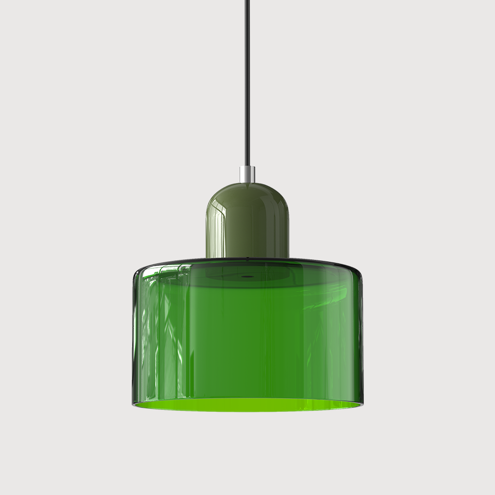 Bauhaus Glass Pendant Light | Modern Hanging Lamp | Kitchen Island Dining Lighting