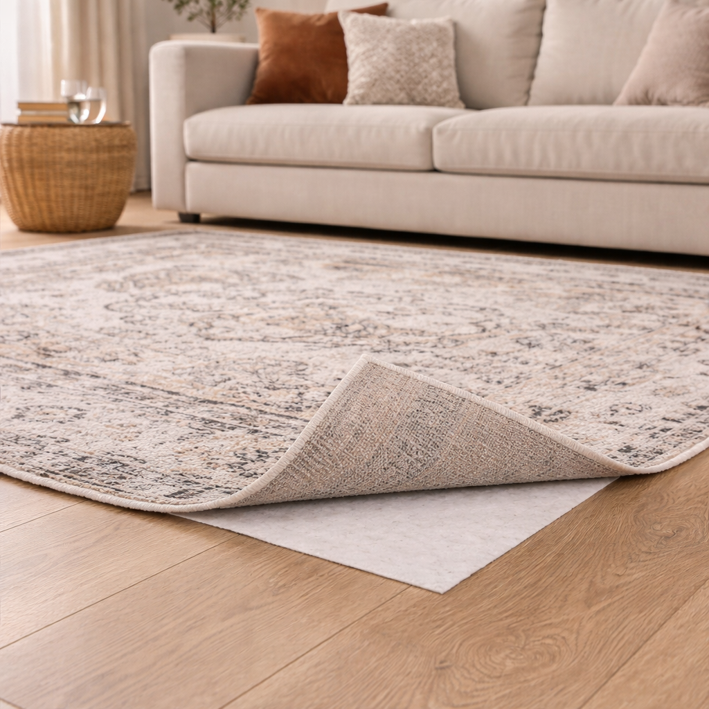 Non Slip Rug Underlay | Strong Grip Pad | Floor Safety Mat