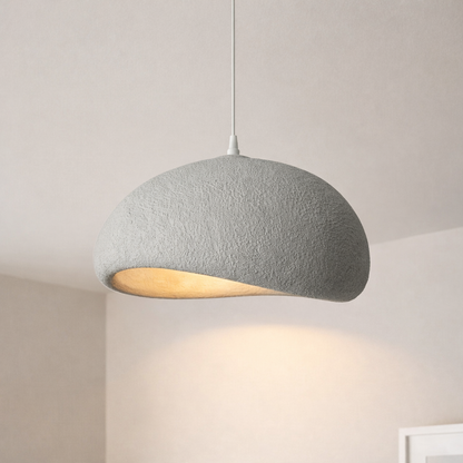 Wabi Sabi Pendant Light | Minimalist Hanging Lamp | Soft Kitchen Dining Lighting