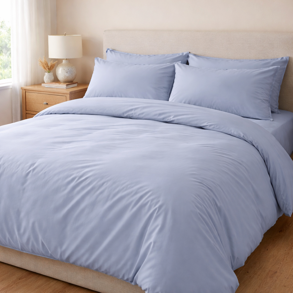 1000 Thread Count Cotton Duvet Cover Set | Soft Breathable Bedding | Hotel Style