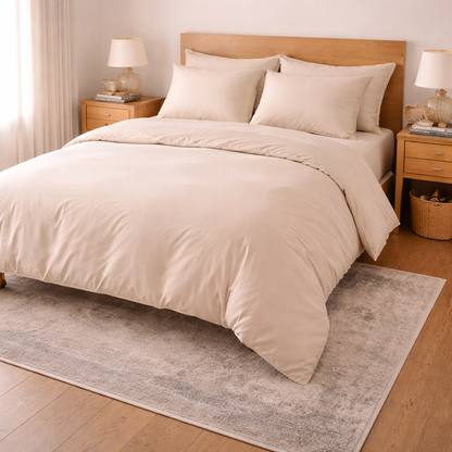 1000 Thread Count Cotton Duvet Cover Set | Soft Breathable Bedding | Hotel Style