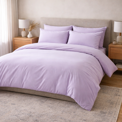 1000 Thread Count Cotton Duvet Cover Set | Soft Breathable Bedding | Hotel Style