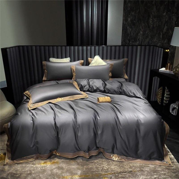 Luxury Embroidered Bedding Set | 1000 TC Egyptian Cotton 8