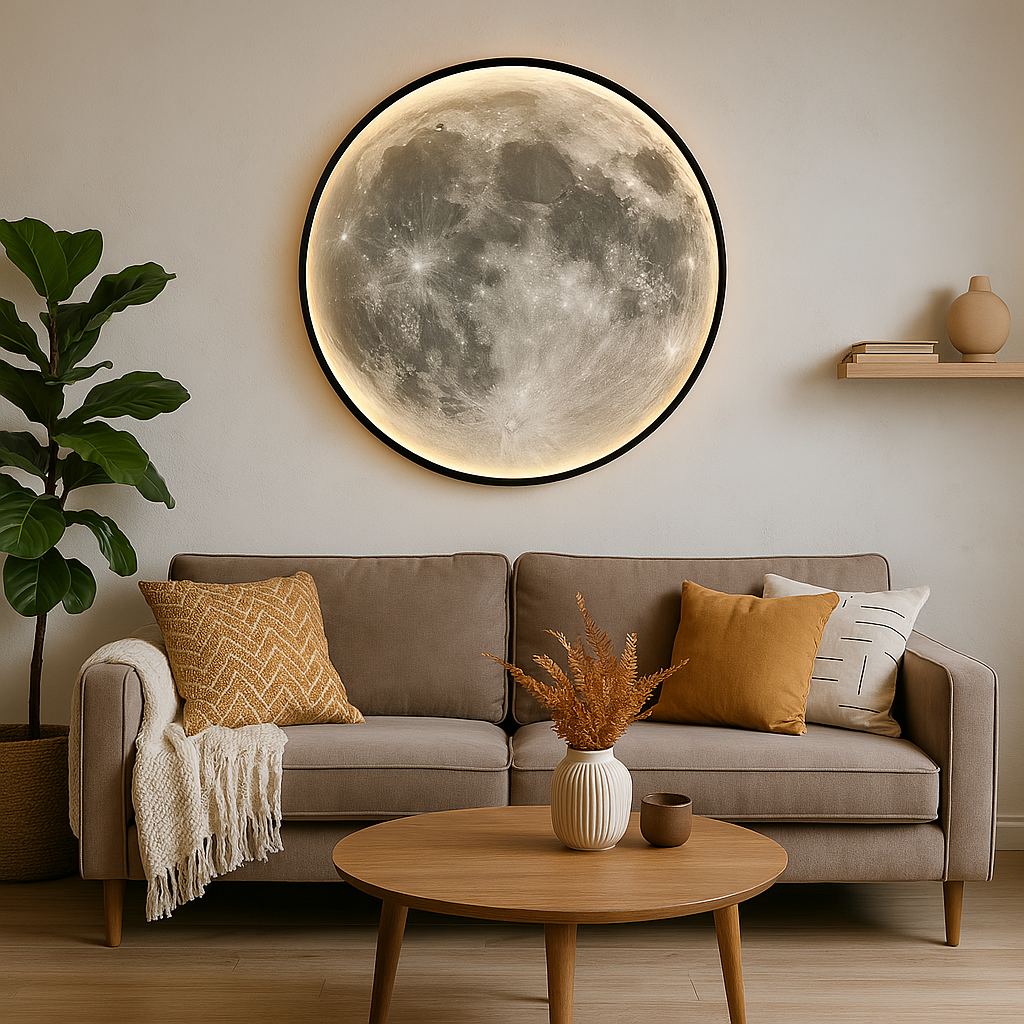 Moon Wall Lamp | Outdoor Wall Sconce with LED Light 0