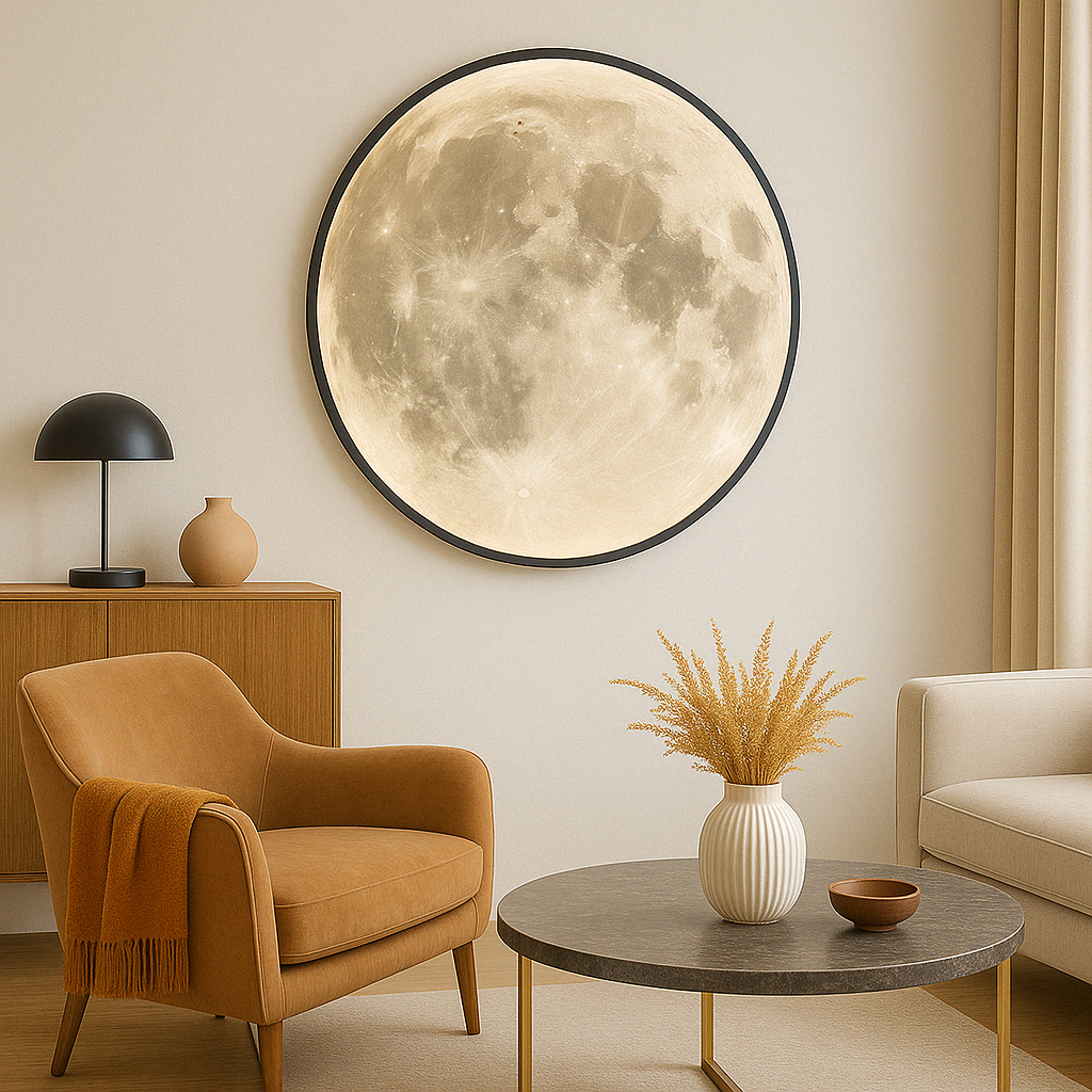 Moon Wall Lamp | Outdoor Wall Sconce with LED Light 4