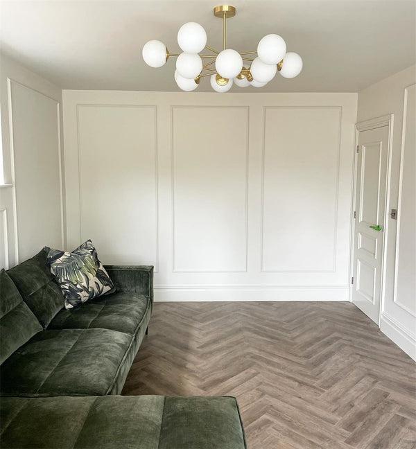 Opal White Globe Chandelier | Modern Chandelier Light Fixture 3