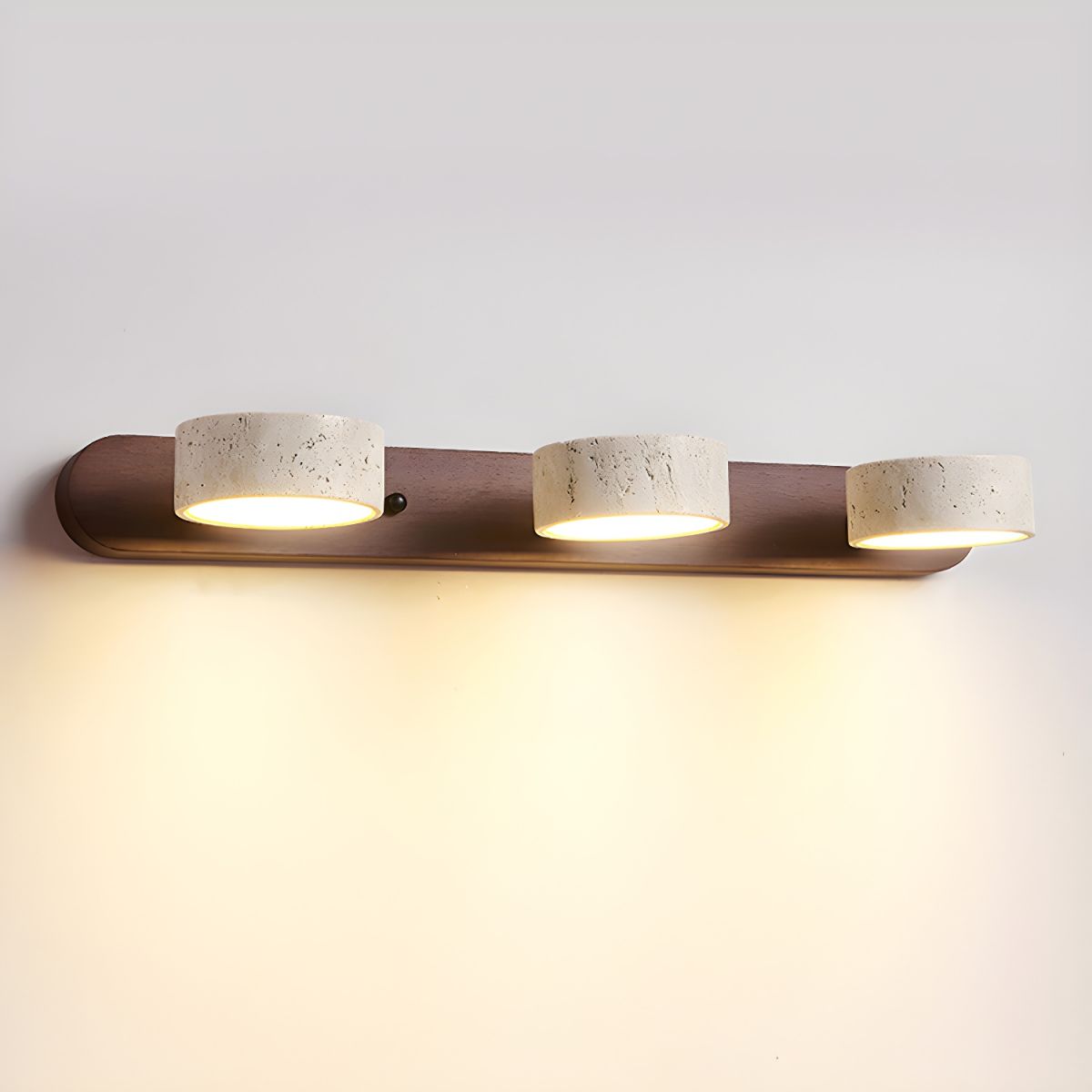 Travertine Duo Wall Light | Modern Bathroom Wall Sconce 11