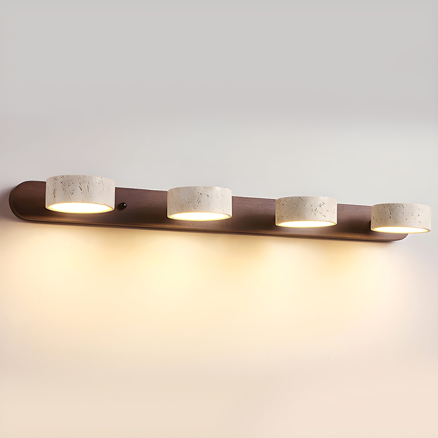 Travertine Duo Wall Light | Modern Bathroom Wall Sconce 12
