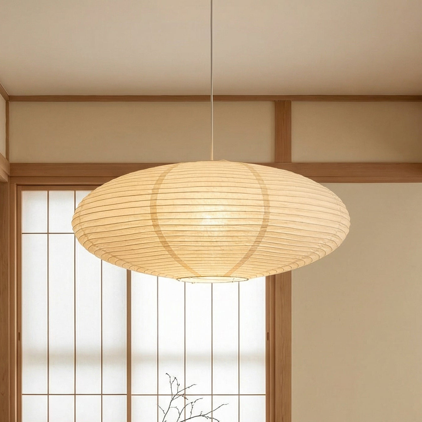 Wabi's Paper Pendant Light | Contemporary Ceiling Light 1